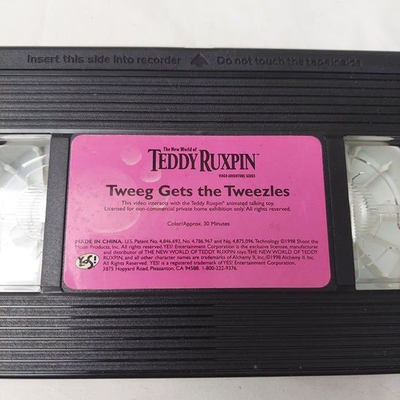 1998 Teddy Ruxpin Interactive Video Tape - Tweeg Gets the Tweezles VHS Only - Picture 2 of 5